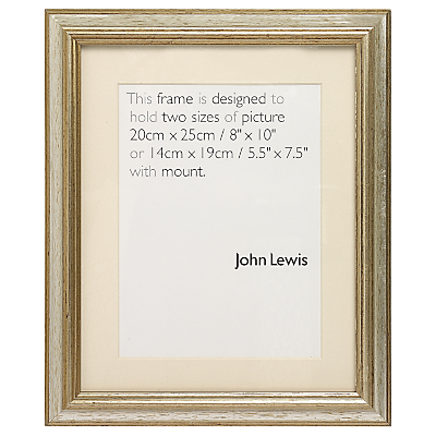 John Lewis Amelia Photo Frames, Champagne 179805