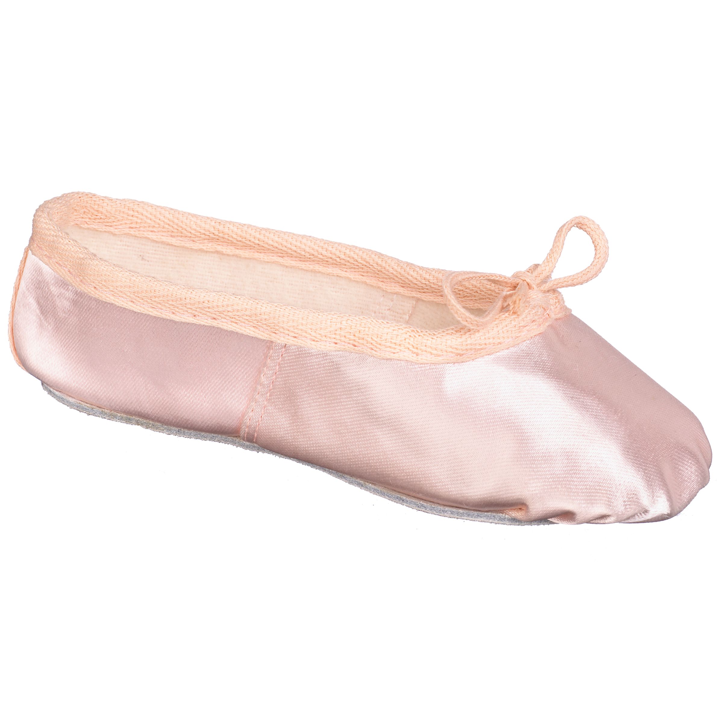 John Lewis Girl Satin Ballet Shoes, Pink 44086
