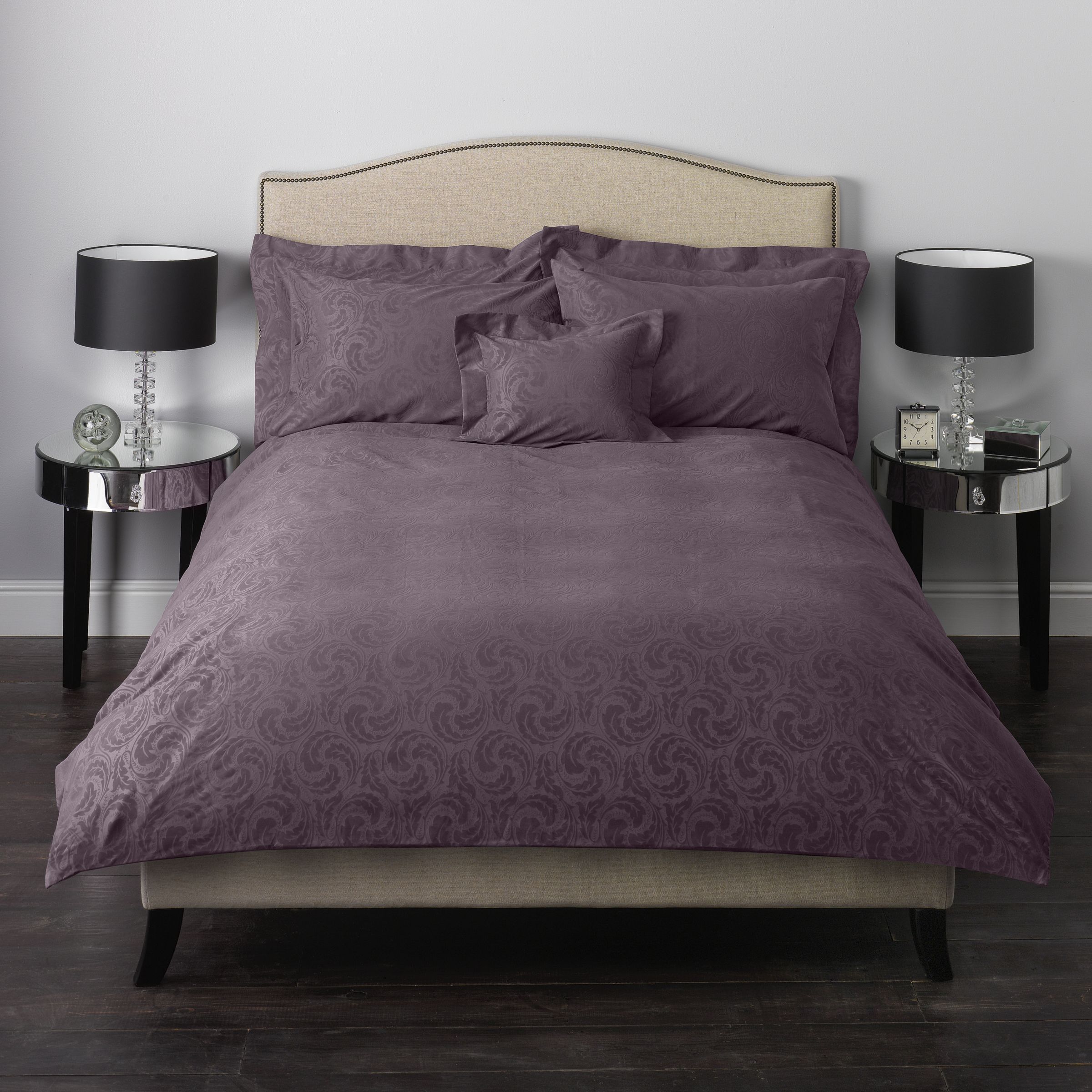 Rococo Duvet Covers, Amethyst, size: