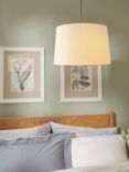 John Lewis Gemma Silk Tapered Lampshade, Oyster