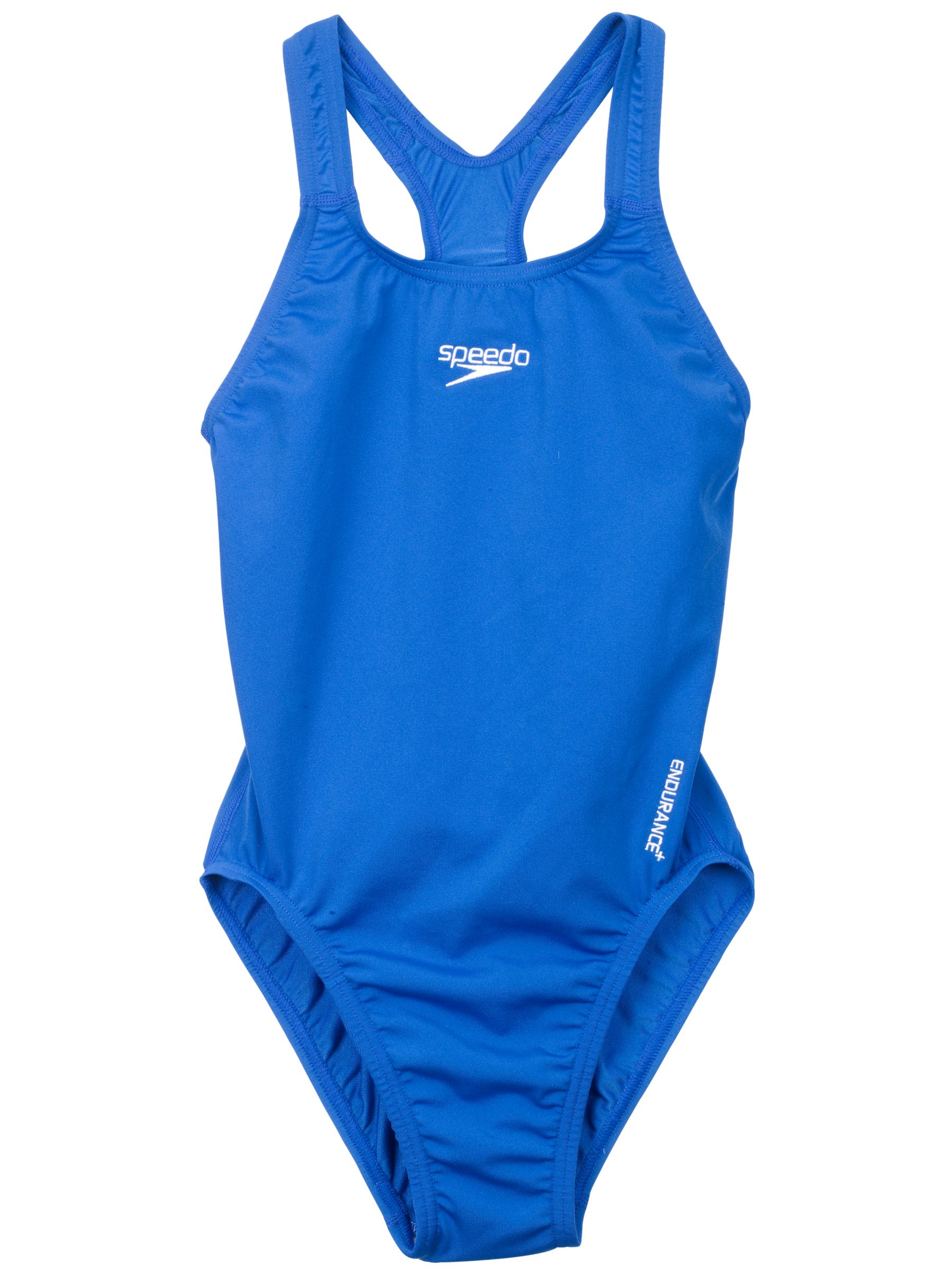 Speedo Girls' Medalist Swimsuit, Royal Blue at John Lewis