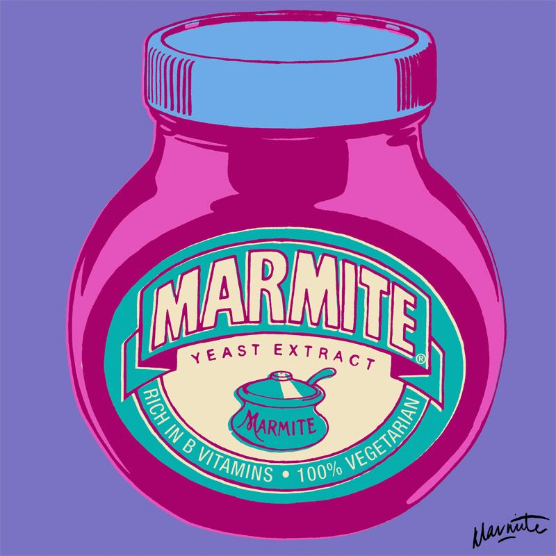 Marmite, Pink, Frameless 98731