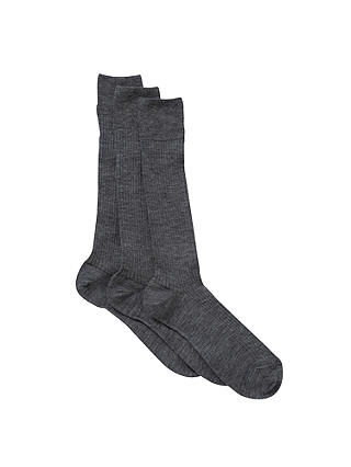John Lewis & Partners Wool Mix Socks, Pack of 3