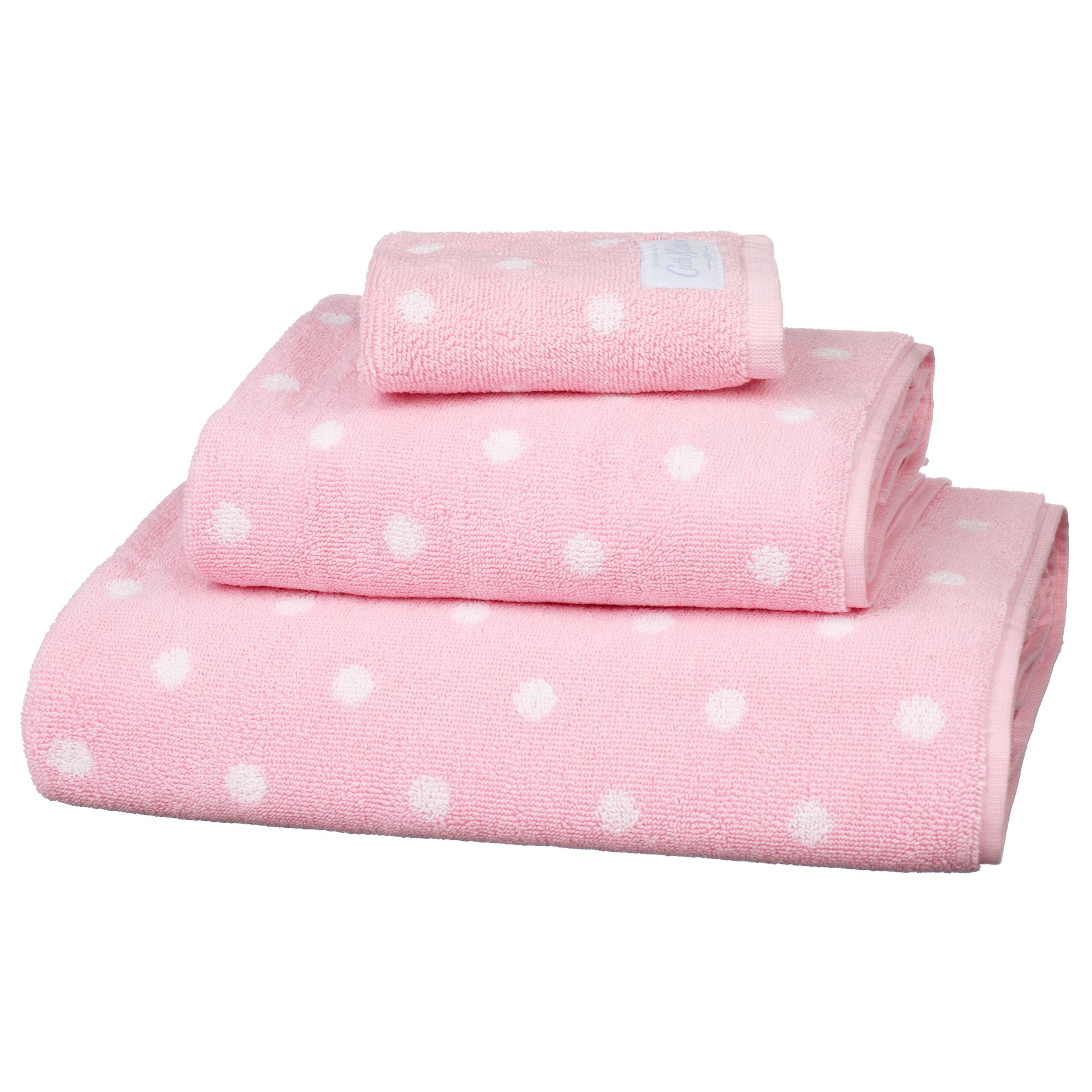 Cath Kidston Large Spot Towels, Pink 109936