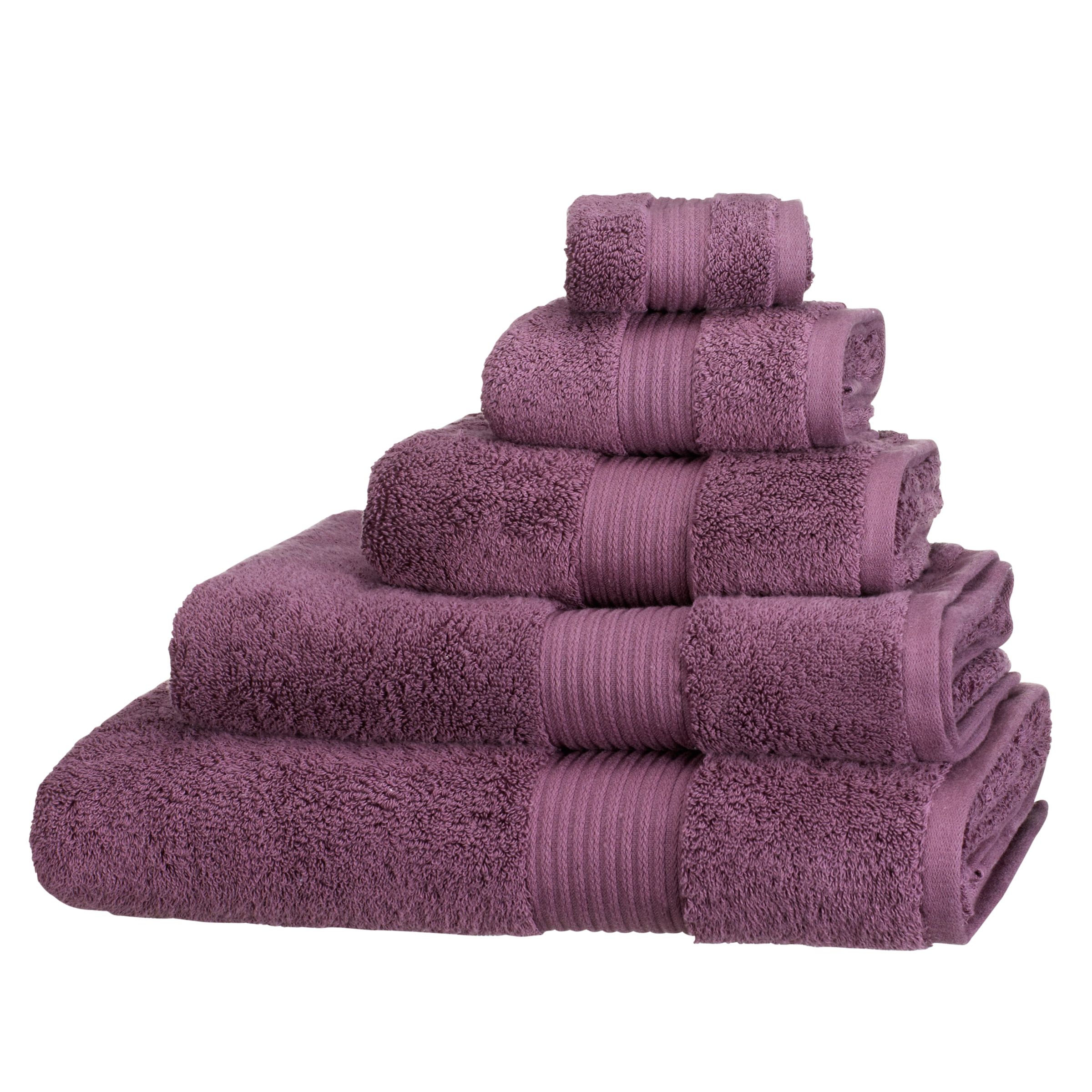 John Lewis Pure Cotton Towels, Cassis 109998