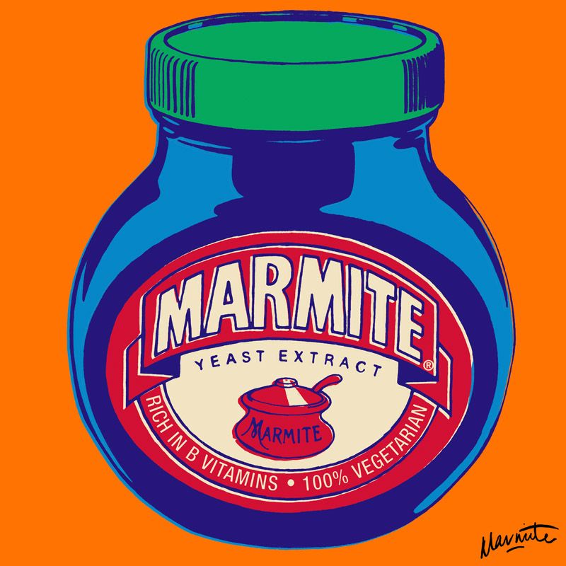 Marmite On Orange 98736