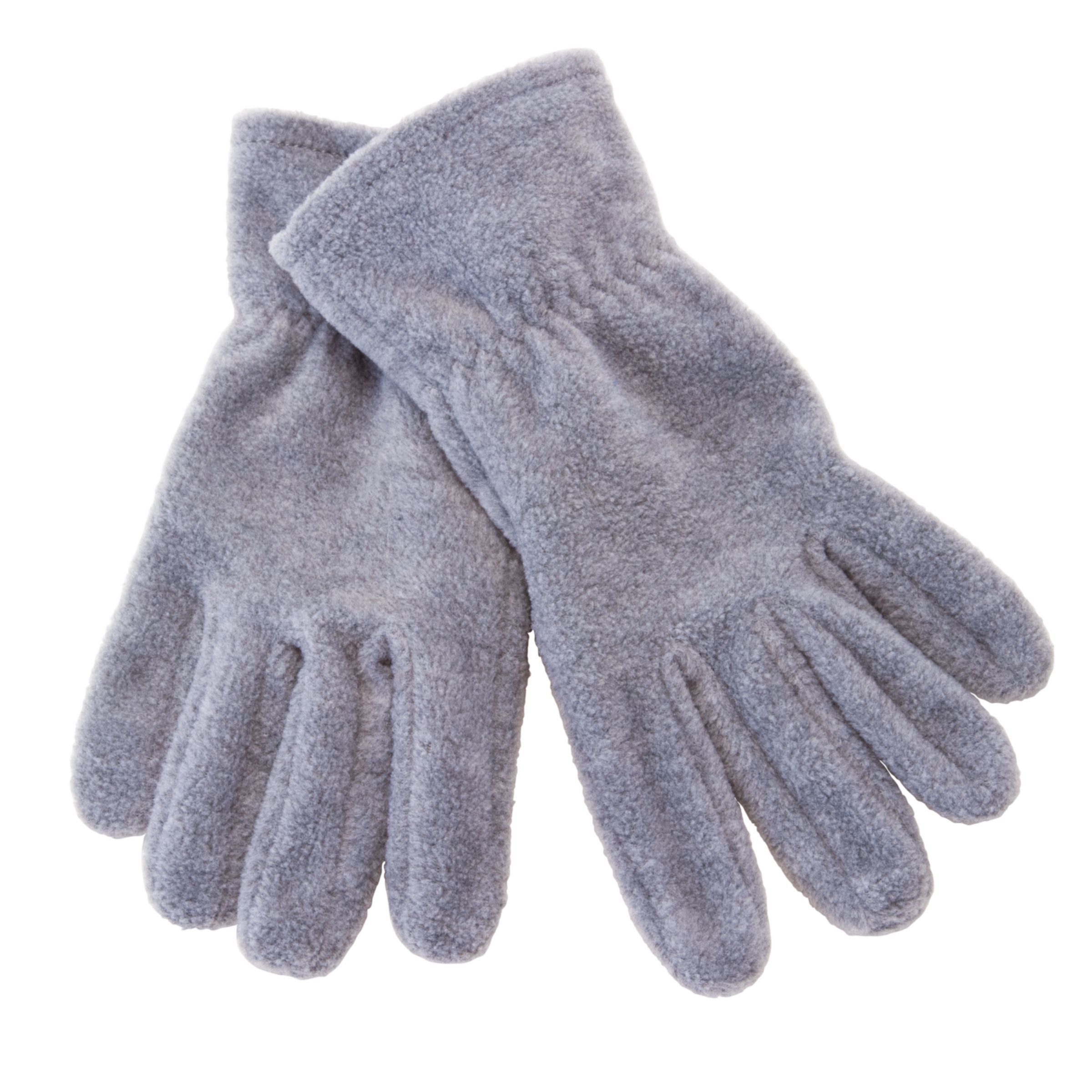 John Lewis Unisex Fleece Gloves, Grey 493139
