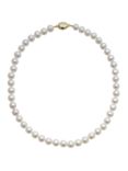 A B Davis Lustre Freshwater Cultured Pearl Necklace, White