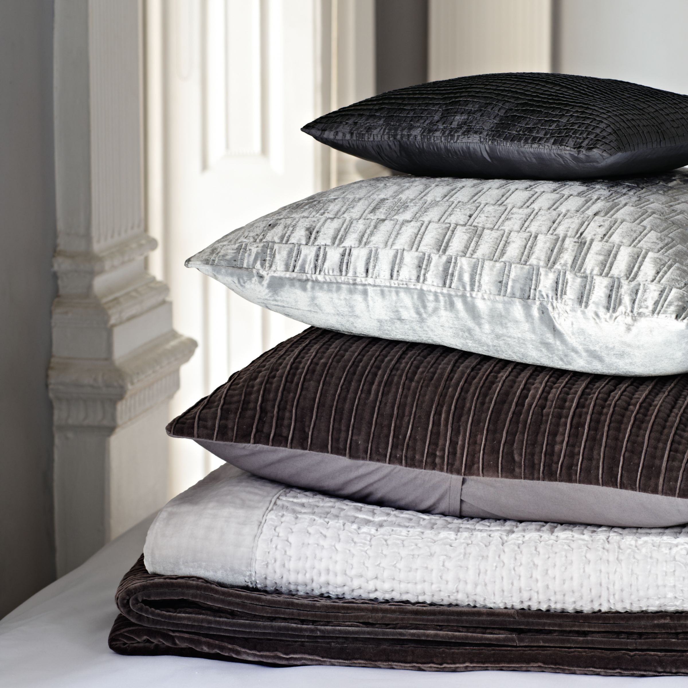 Velvet Geometric Pillow / Cushion