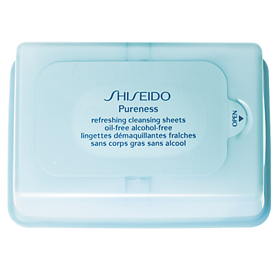 shop for Shiseido Pureness Refreshing Cleansing Sheets Oil-Free at Shopo