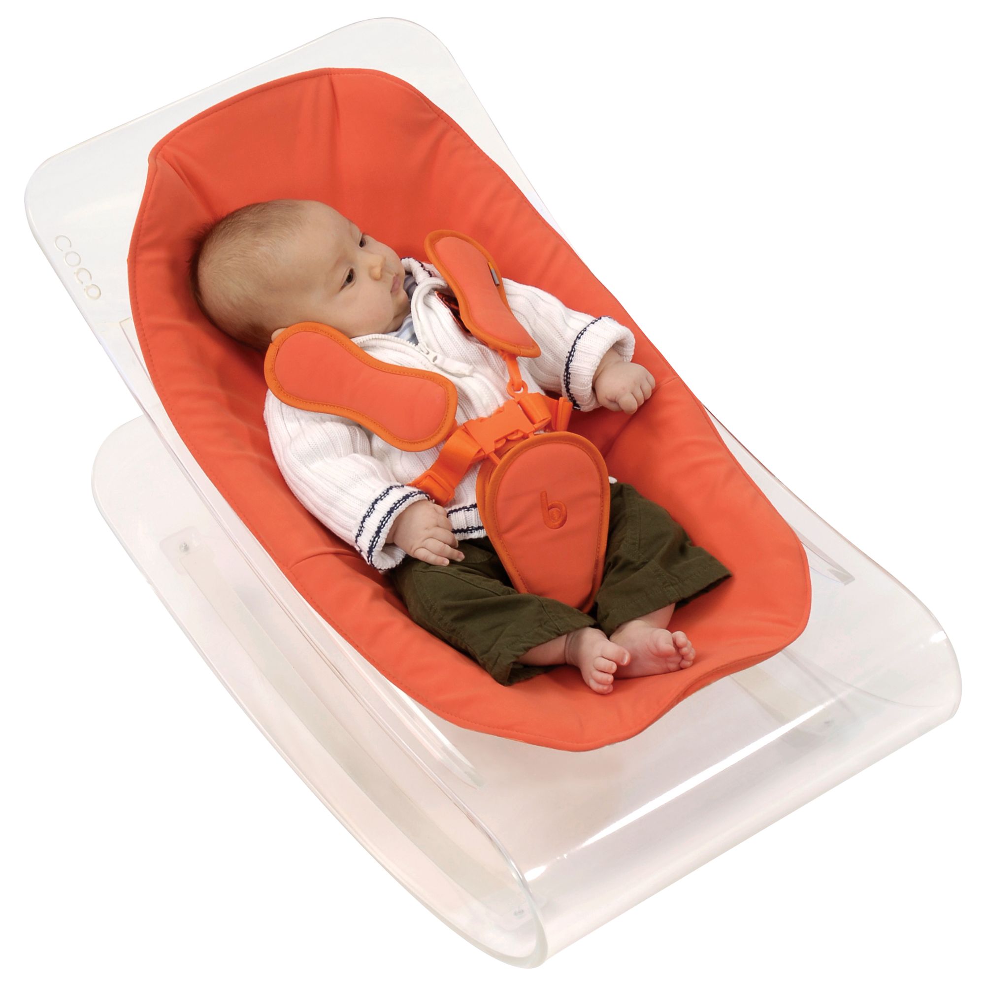 Coco Plexistyle Baby Lounger, Transparent