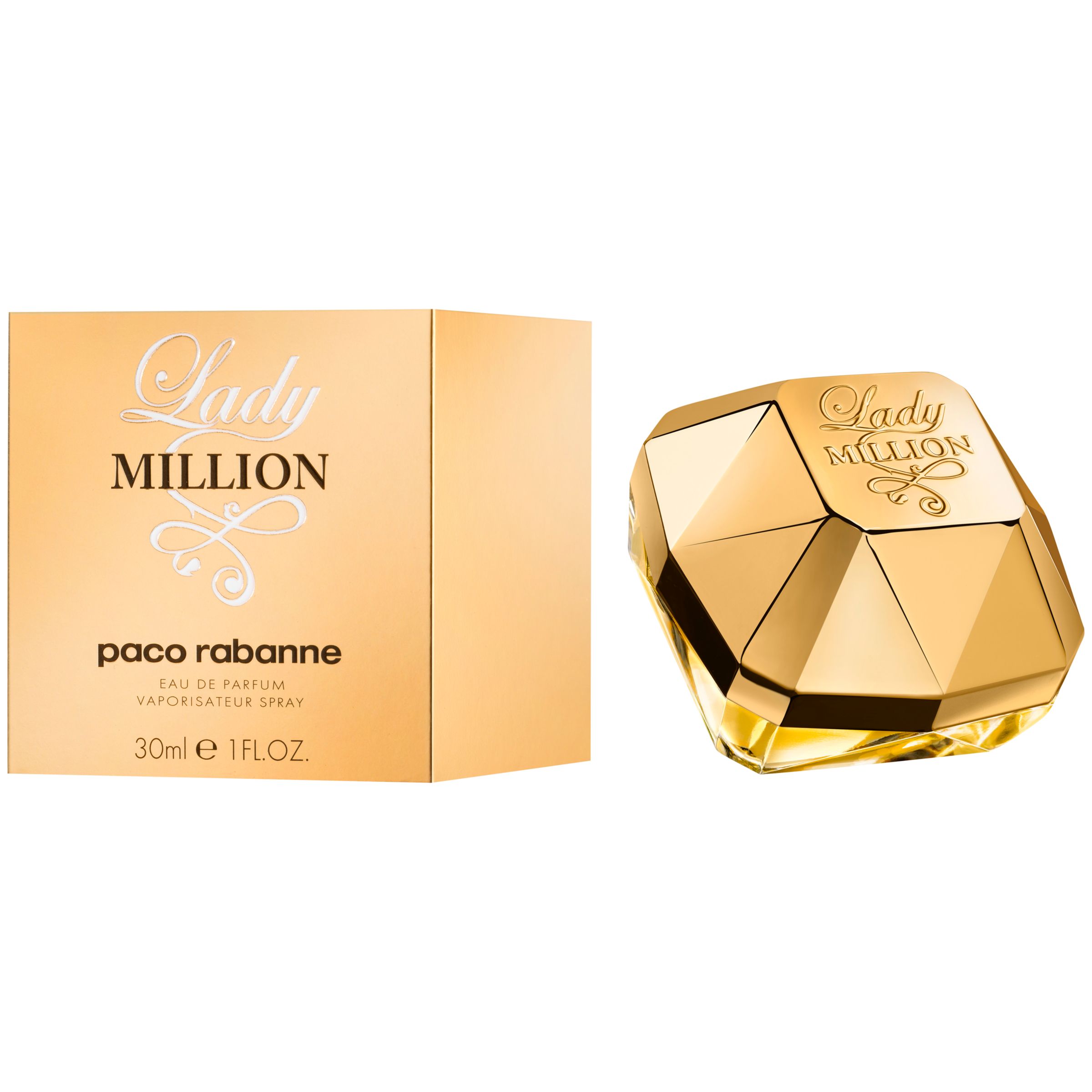 Beregn Svaghed forhistorisk Paco Rabanne Lady Million Eau de Parfum, 30ml at John Lewis & Partners