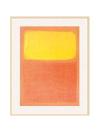 Rothko - Orange and Yellow Ash Wood Framed Print, 80 x 60cm