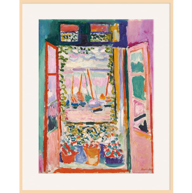 Henri Matisse - The Open Window Ash Wood Framed Print