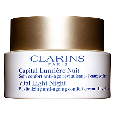shop for Clarins Vital Light Night Revitalizing Anti-Ageing Comfort Cream, 50ml at Shopo