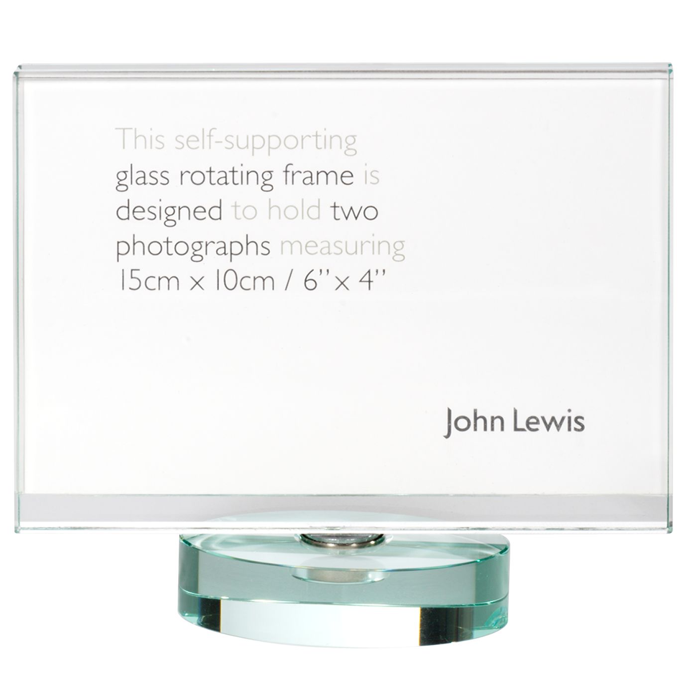 John Lewis Spinning Glass Photo Frames 160593