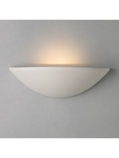 John Lewis Radius Uplighter Wall Light, White