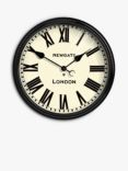 Newgate Clocks Battersby Roman Numeral Wall Clock, 50cm, Black
