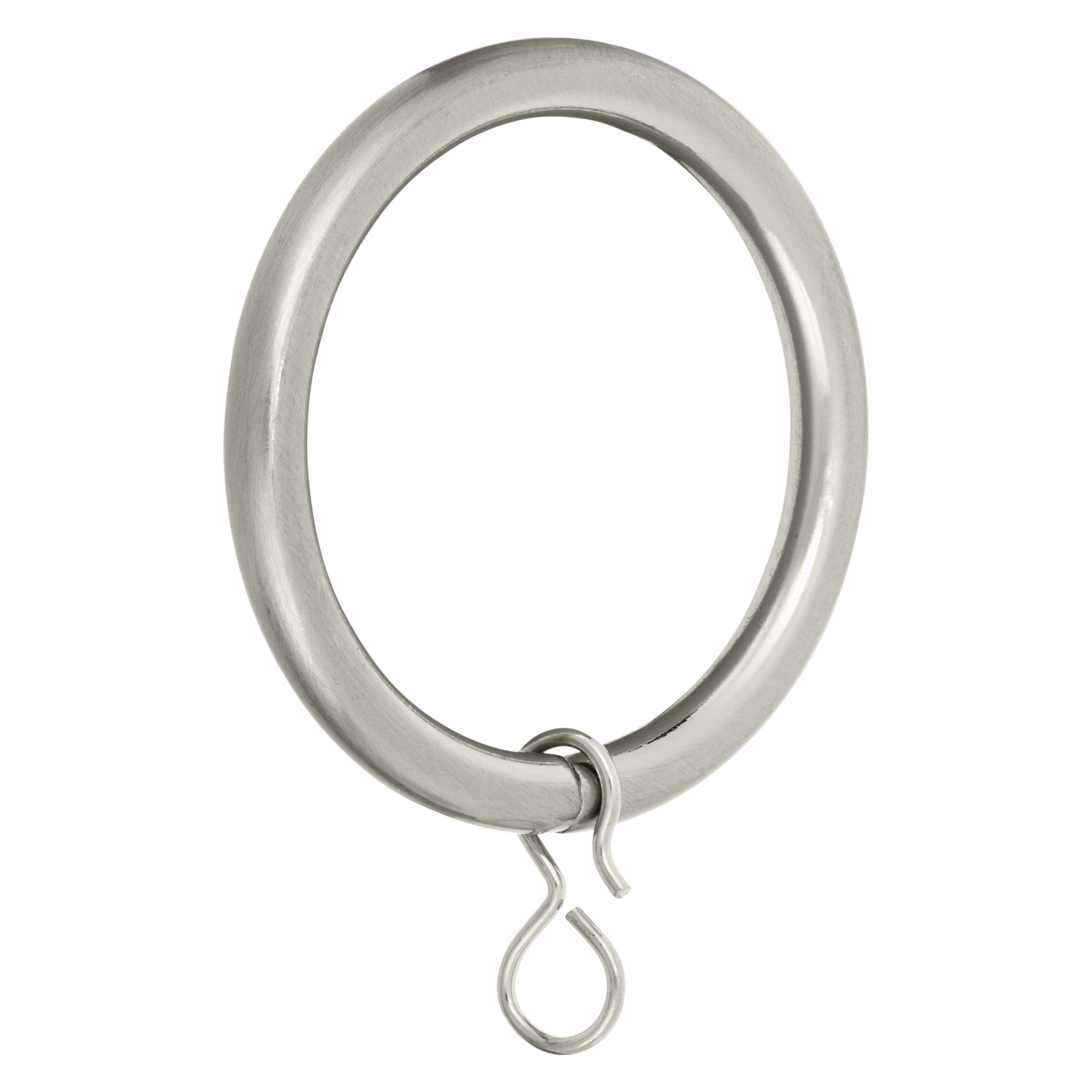 Nickel Plated Curtain Rings, Pack of