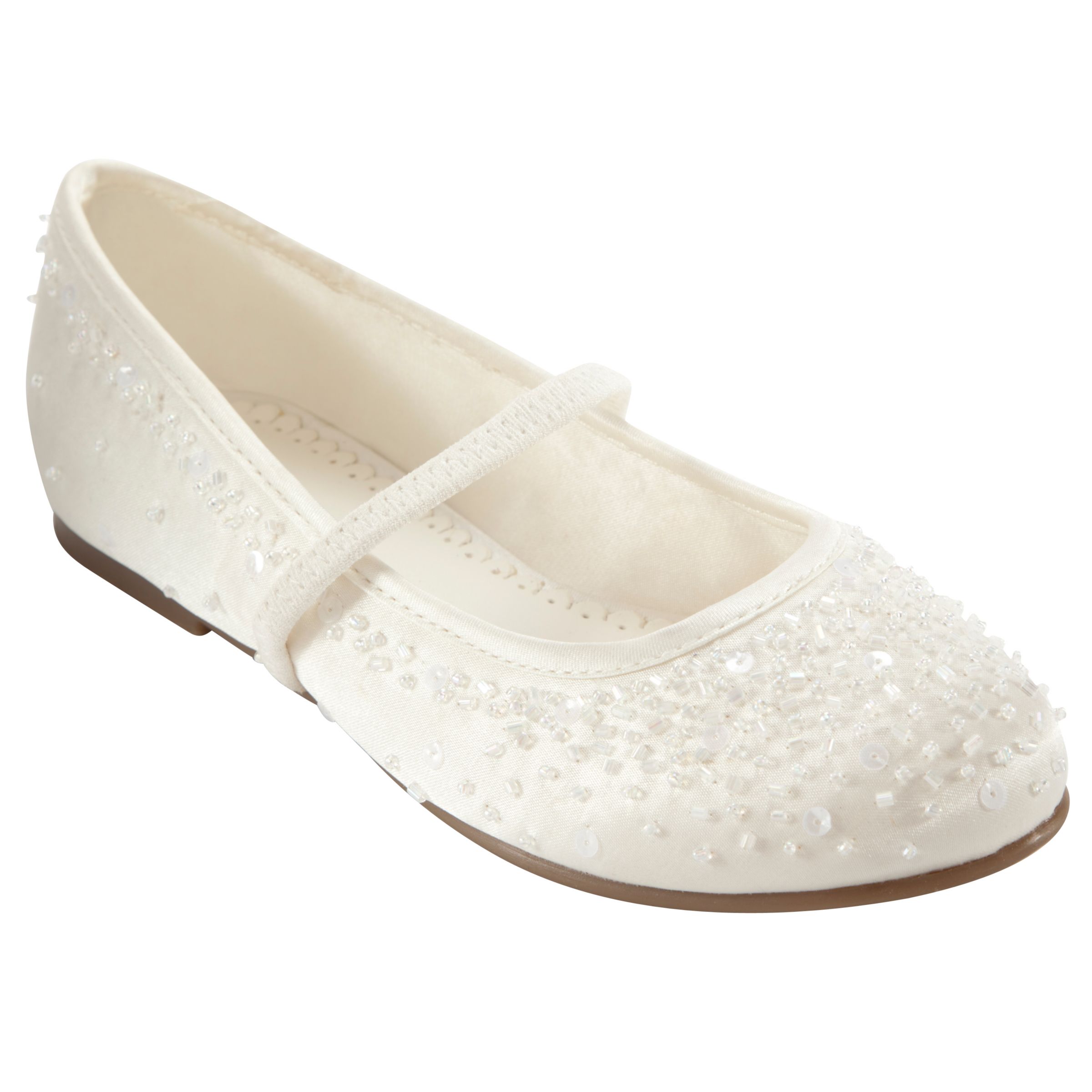 John Lewis Kids' Fairy Mary Jane Bridesmaids' Shoes, Ivory