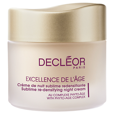 shop for Decléor Excellence de l’Âge Sublime Re-Densifying Night Cream, 50ml at Shopo