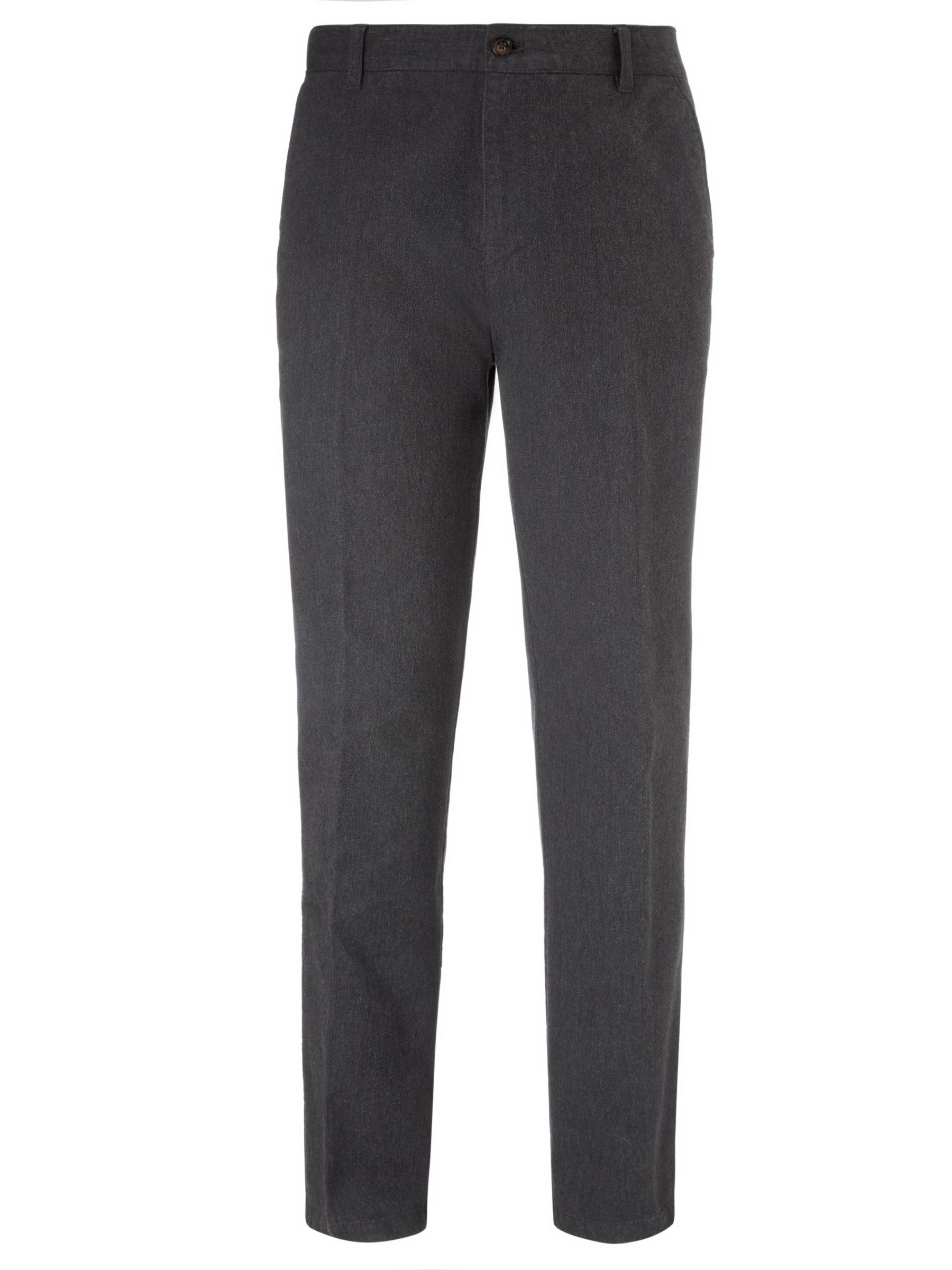 John Lewis & Partners Men Pinpoint Trousers, Grey, 34S