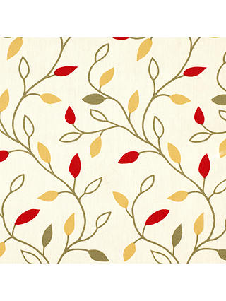 John Lewis & Partners Leaf Trail PVC Tablecloth Fabric, Red