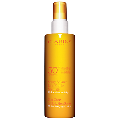 shop for Clarins New Sun Care Milk-Lotion Spray Very High Protection UVB 50+, 150ml at Shopo