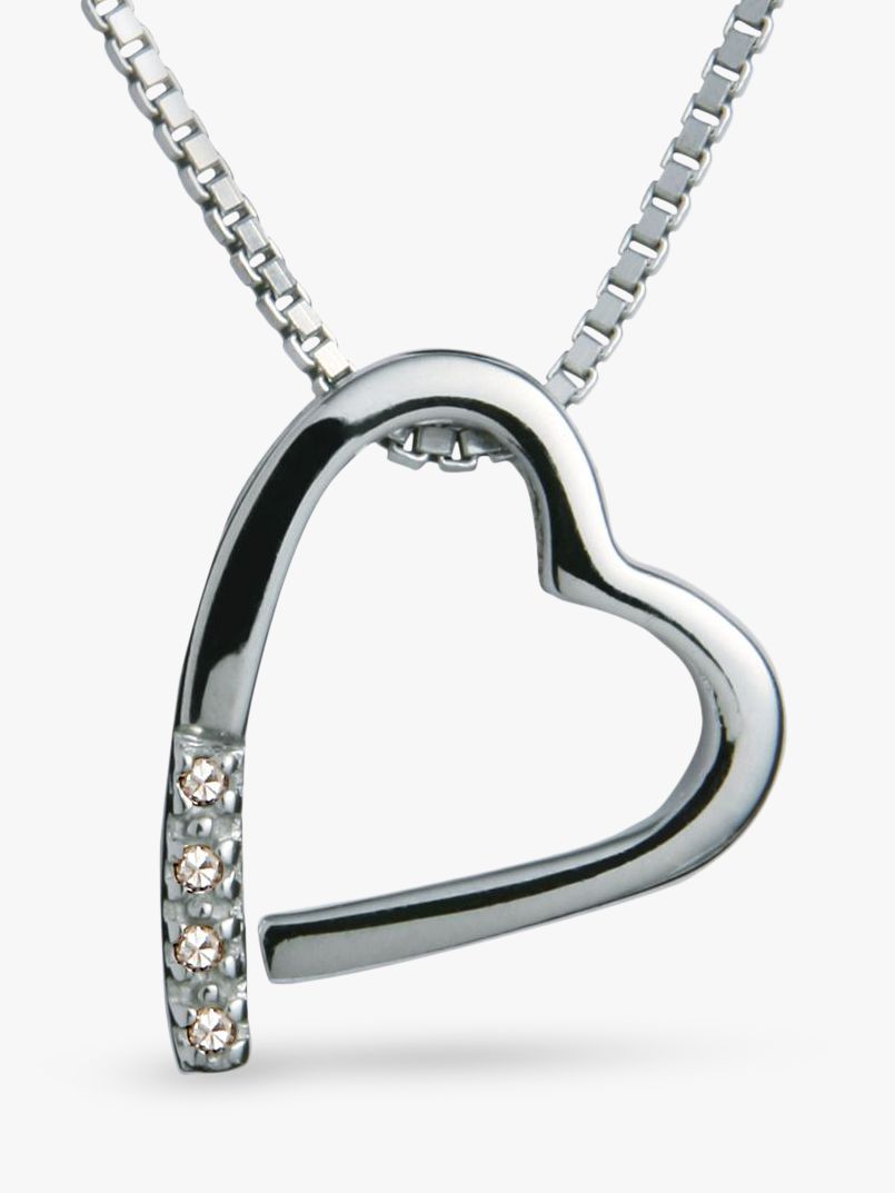 Hot Diamonds Open Heart Memories Pendant Necklace