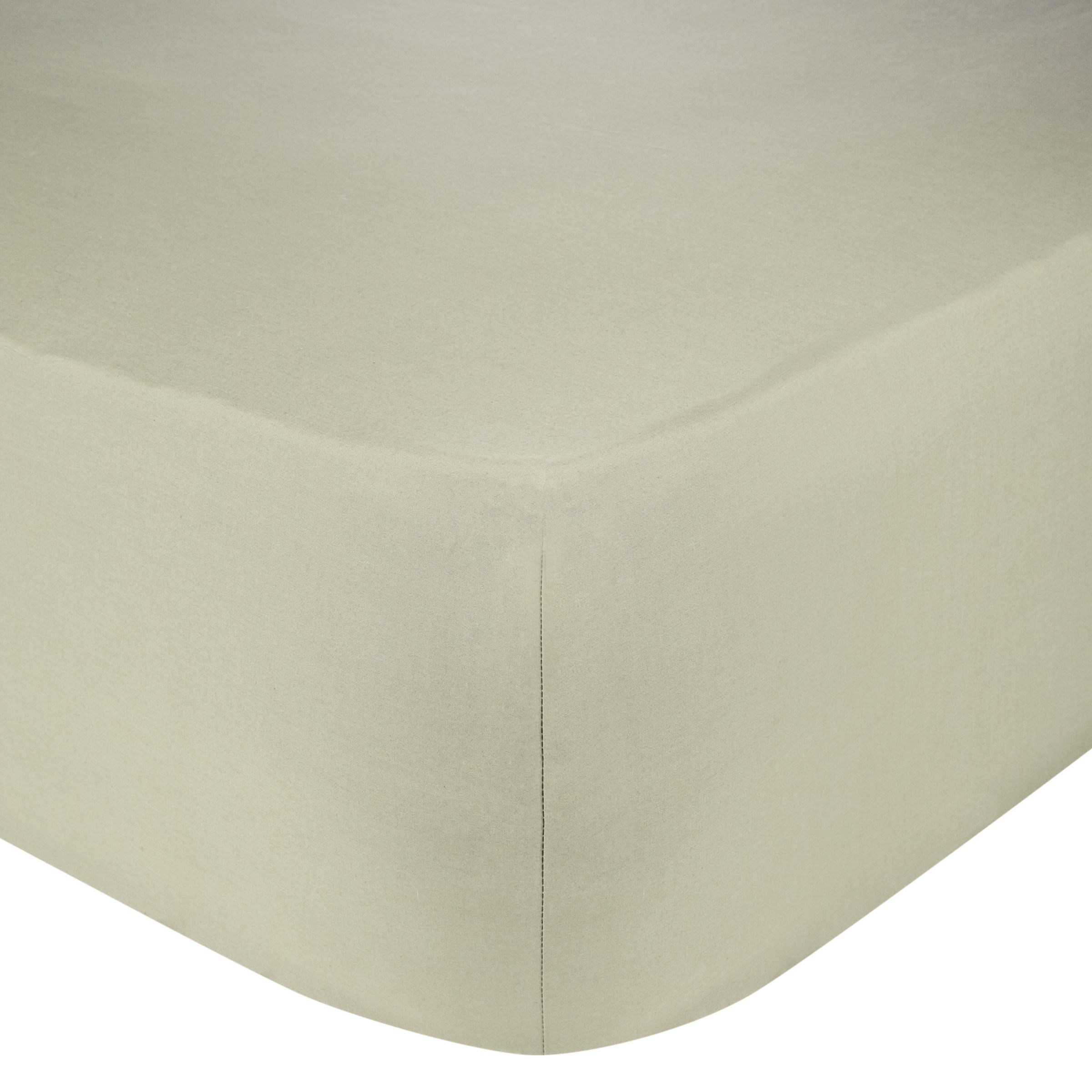 John Lewis & Partners Perfectly Smooth 200 Thread Count Egyptian Cotton Standard Fitted Sheet