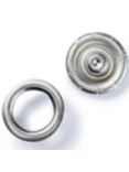 Prym Brass Jersey Ring Top Press Fasteners, 10mm, Silver