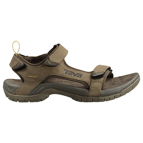 Buy Teva Men's Tanza Leather Sandals, Brown Online at johnlewis