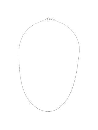 Nina B 9ct White Gold Curb Chain Necklace