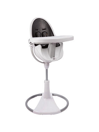 bloom Fresco Chrome Contemporary Leatherette Baby Chair, White