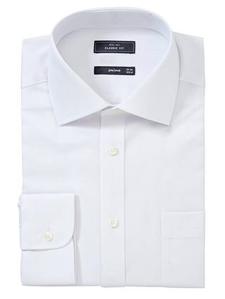 John Lewis & Partners Non Iron Twill Regular Fit Shirt, White