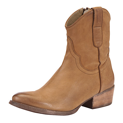 Buy Somerset by Alice Temperley Heather Western Leather Ankle Boots Online at johnlewis.com