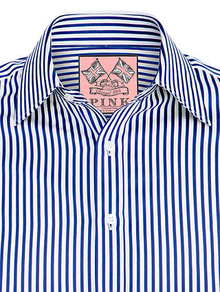 Thomas Pink Algernon Stripe Shirt, Navy/White