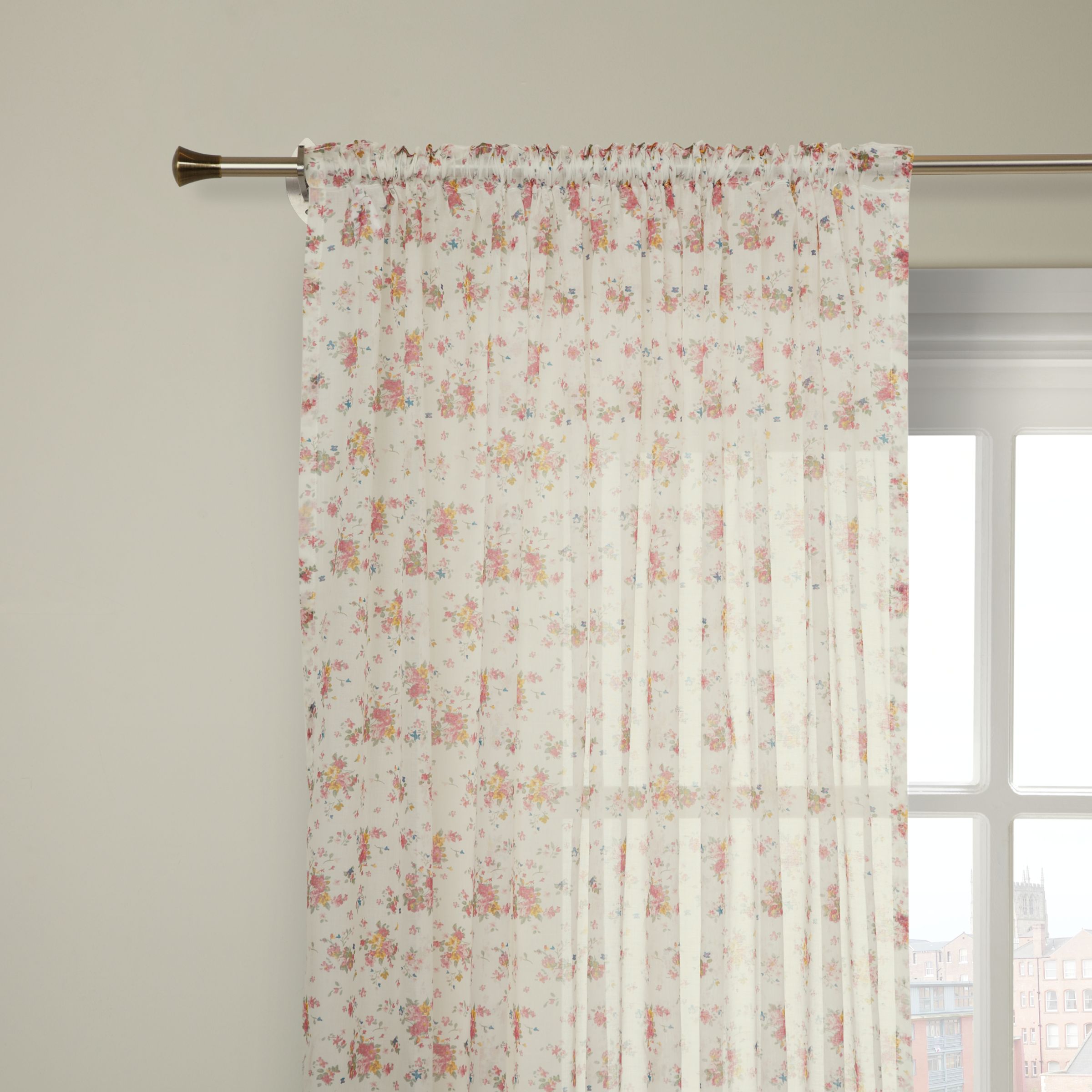 Ditsy Floral Voile Panel, Multi 390189