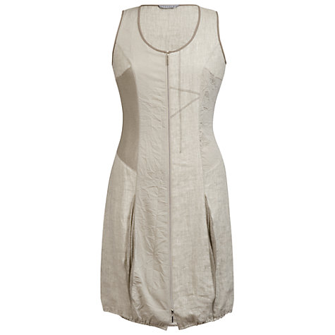 Buy Chesca Linen Zip Dress, Cream Online at johnlewis.com