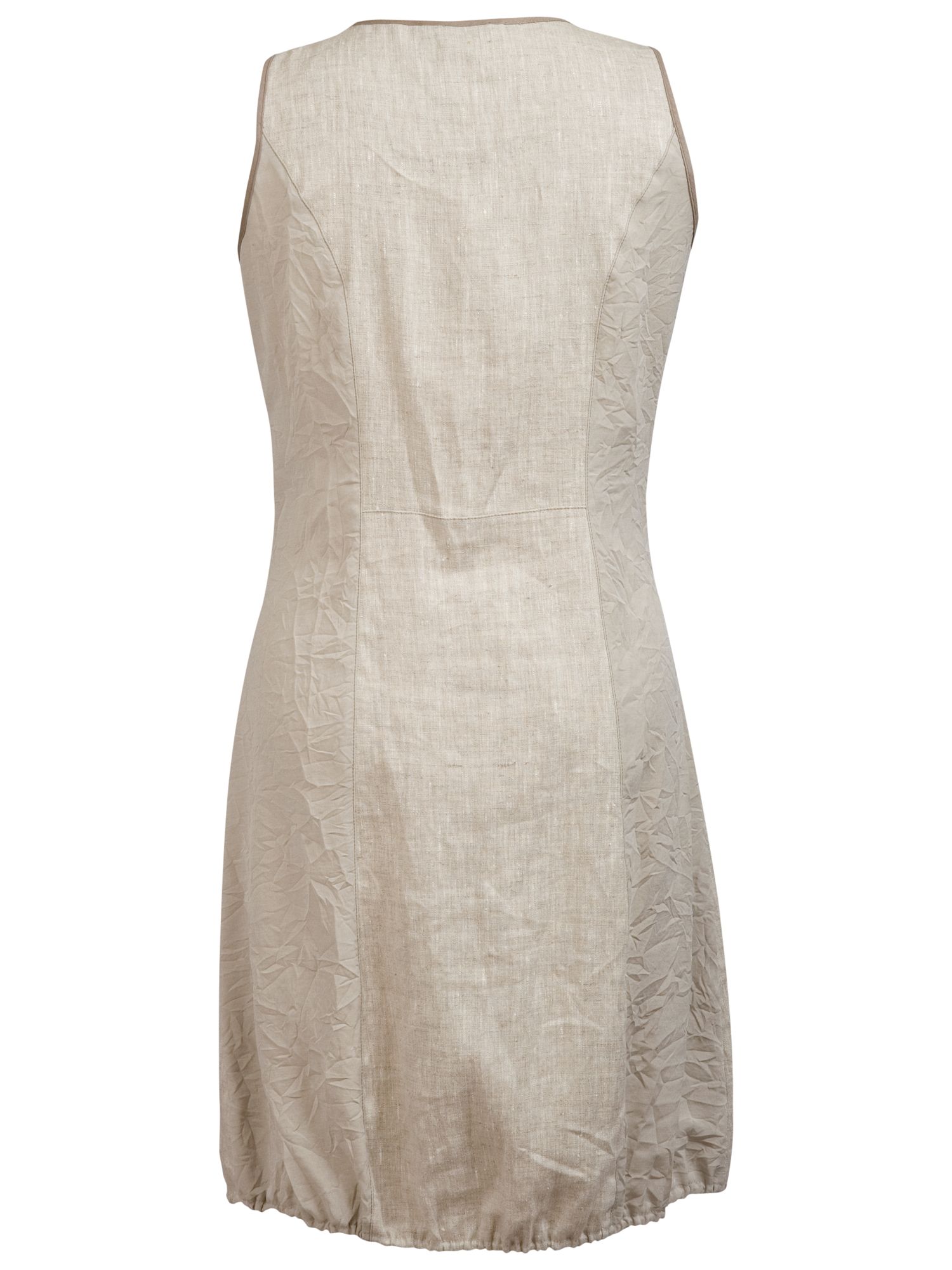 Buy Chesca Linen Zip Dress, Cream Online at johnlewis.com