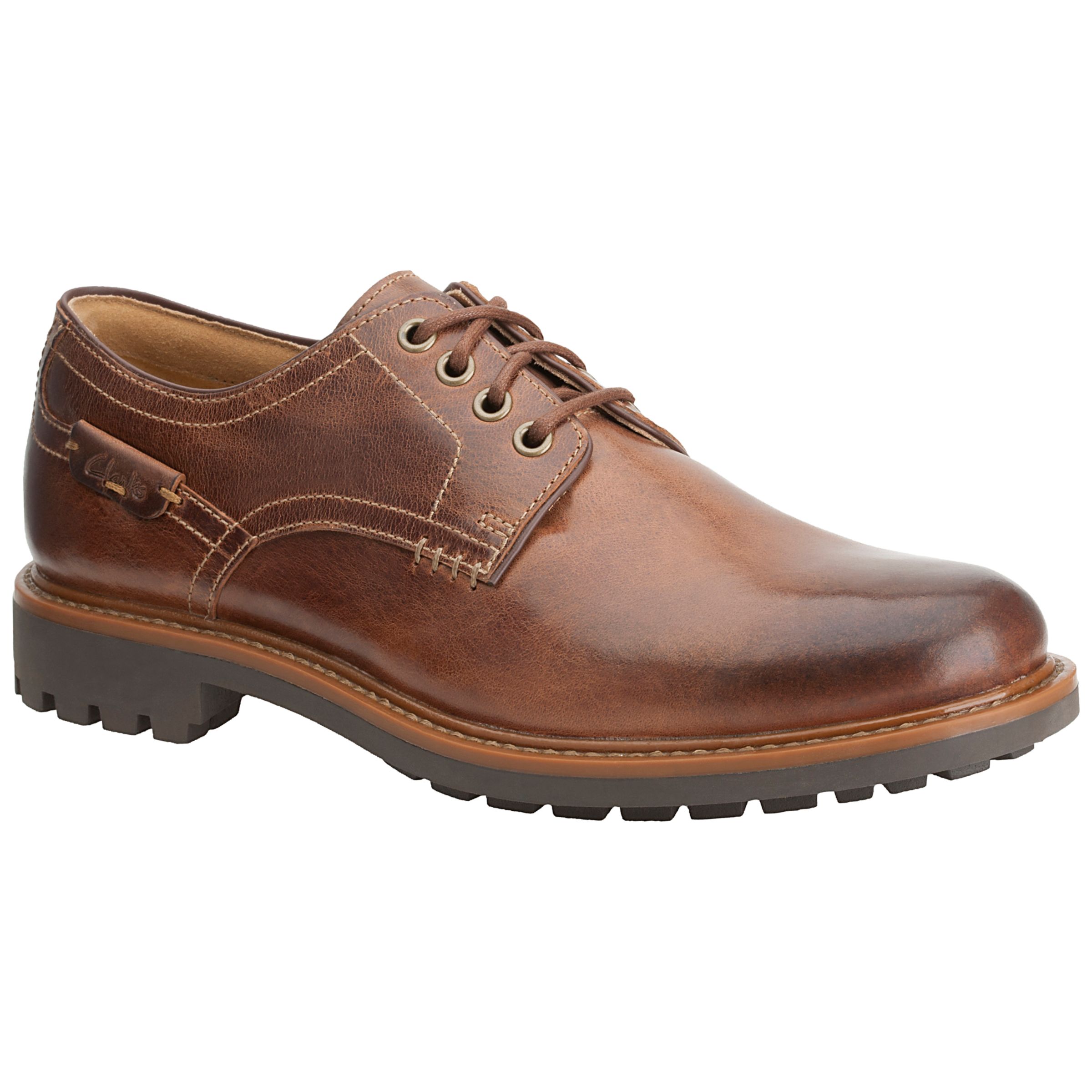 Buy Clarks Montacute Hall Leather Derby Shoes Online at johnlewis