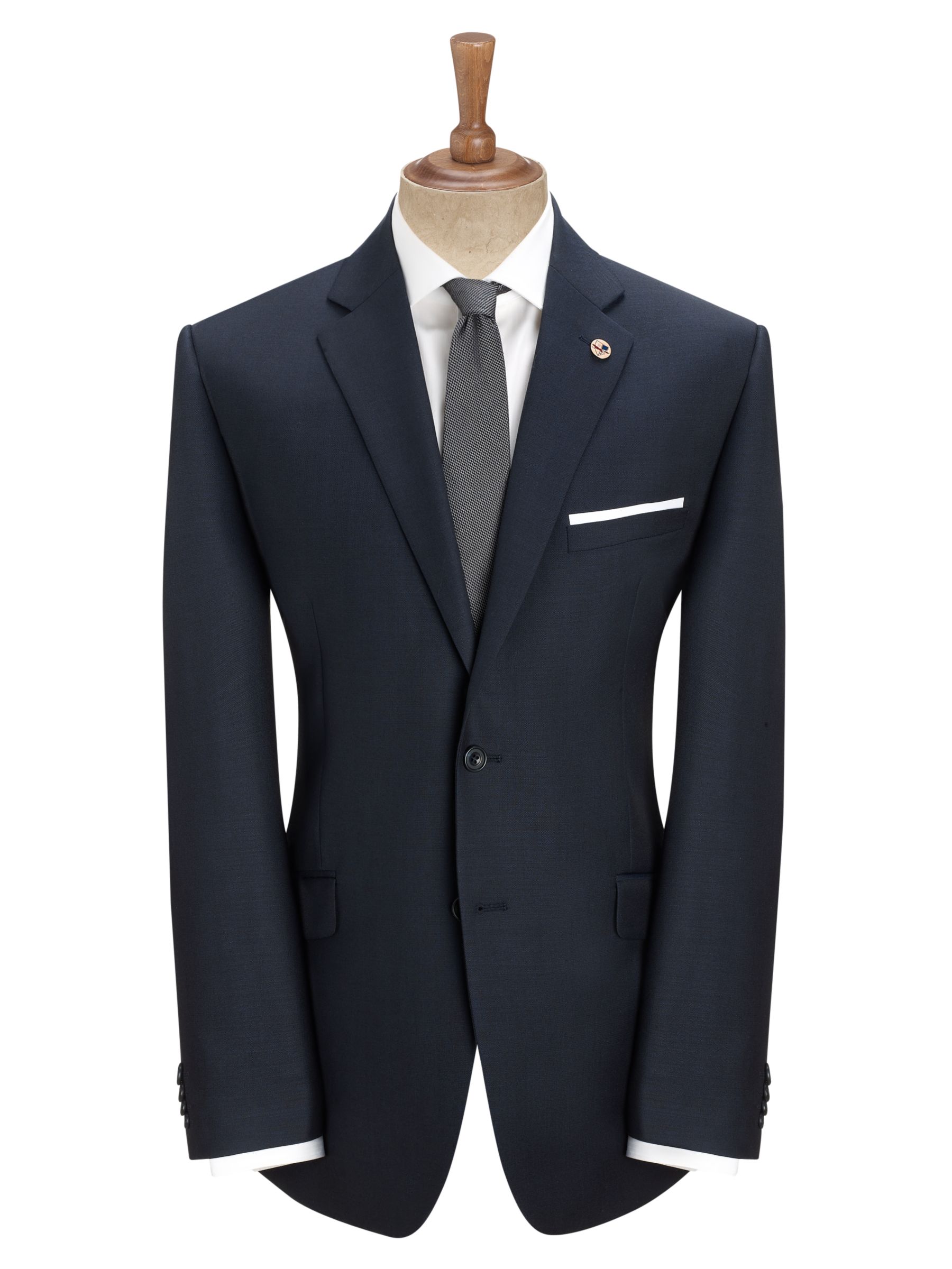 Paul Costelloe Wool Mohair Tailored Suit Jacket, Navy