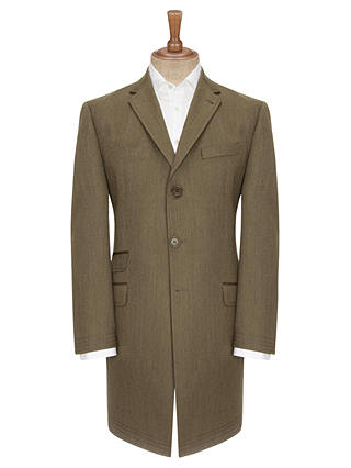 Berwin & Berwin Covert Wool Overcoat, Brown