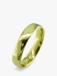 E.W Adams 18ct Yellow Gold 5mm Larger Sized Court Wedding Ring, Yellow Gold