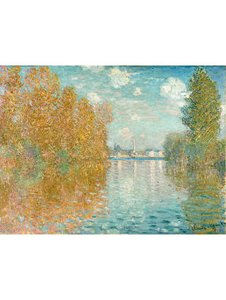 The Courtauld Gallery, Claude Monet - Autumn effect at Argenteuil 1873 Print