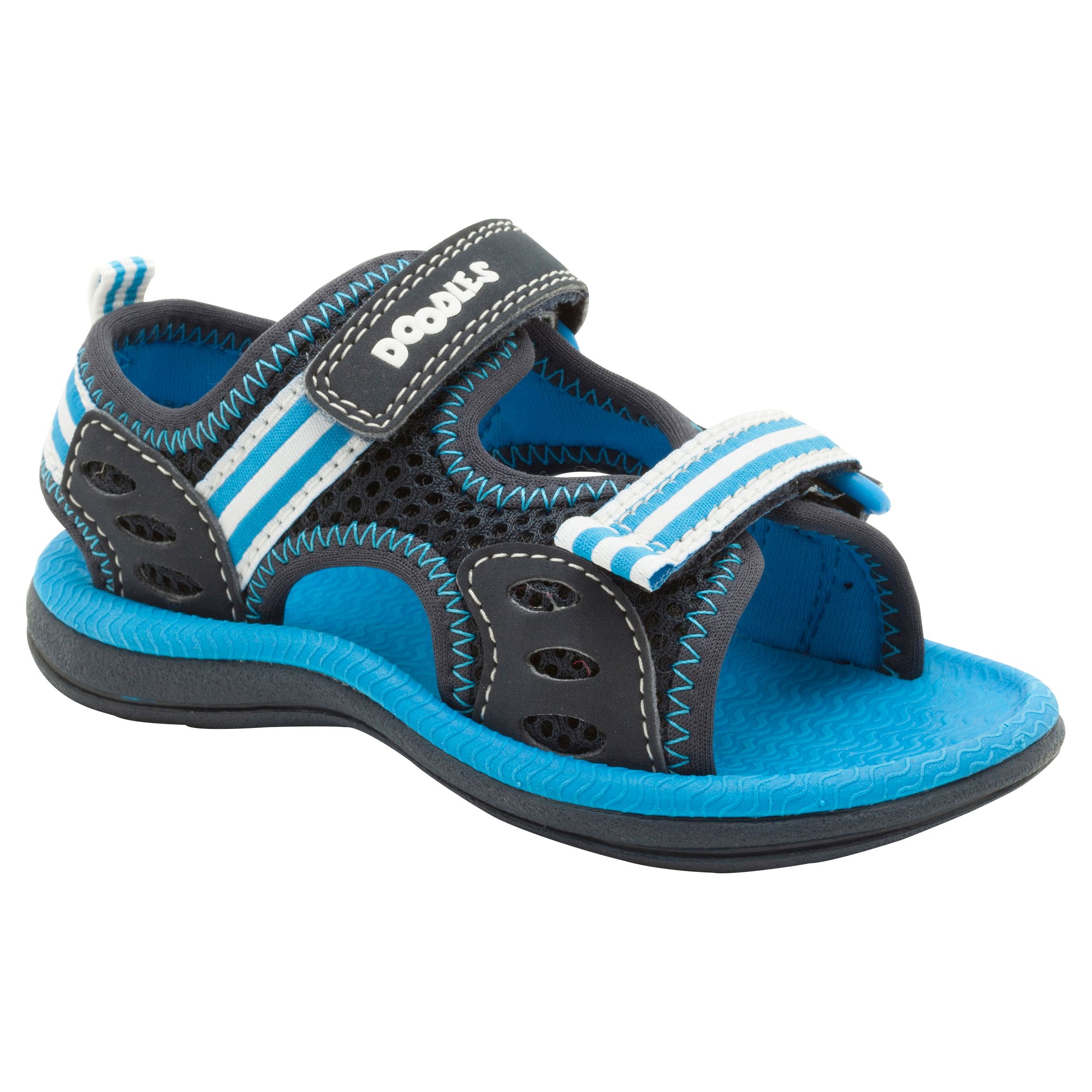 Clarks Piranha Sandals, Black/Blue