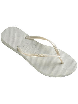Havaianas Slim Flip Flops, White