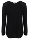 French Connection Classic Polly Long Sleeve T-Shirt, Black