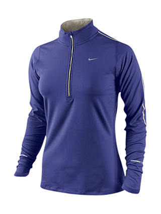 Nike Element Half Zip Running Top, Purple