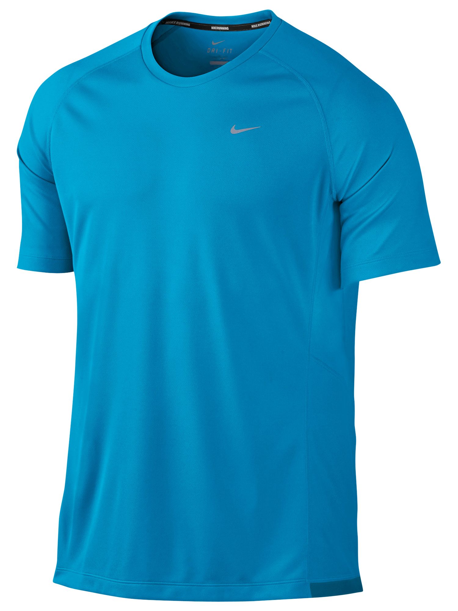Nike Miler Crew Neck Short Sleeve T-Shirt, Blue